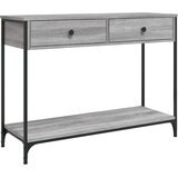  Konzolni stol siva boja hrasta 100x34,5x75 cm konstruirano drvo | shoptok.hr