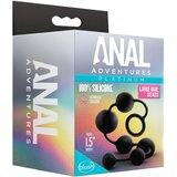 Anal Adventures L – biserni analni dildo (črn) | Shoptok.si