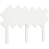  Uzglavlje za krevet Bijela 122,5x3x80,5 cm od masivne borovine | Eponuda.com