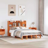  Krevet s regalom za knjige bez madraca 150x200 cm od borovine Cijene