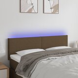  LED uzglavlje tamnosmeđe 144x5x78/88 cm od tkanine | shoptok.hr