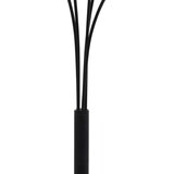 vidaXL Stoječa svetilka 200 cm 5 x E14 črna in zlata | Shoptok.si