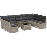  Set sofe s jastukom 10 pcs Svjetlosiva poliratan | shoptok.hr