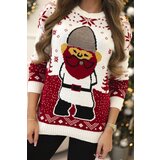 Kesi Christmas sweater with Santa Claus ecru | Eponuda.ba