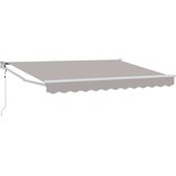 Nadstrešnica Svjetlosiva 2,5 x 2 m Poliester i metal | shoptok.hr