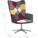  Stol za sproščanje s stolčkom večbarvno blago, (20597649) | Shoptok.si