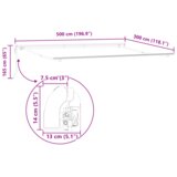 vidaXL Avtomatska retraktibilna tenda večbarvna črtasta 500x300 cm | Shoptok.si