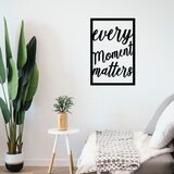 Atelier Del Sofa zidna dekoracija Every Moment Matters, 40x60 cm, 1.5 mm, Crna Cene