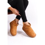 Capone Outfitters Thick Soled Round Toe Furry Inside Tan Suede Half Boots | shoptok.hr