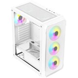BIT FORCE SWAN ARGB-4 Gaming Midi Tower ATX kućište bez napajanja, bijelo | shoptok.hr