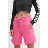 Adidas Kratke hlače za žene, boja: ružičasta, bez uzorka, visoki struk, IW1256