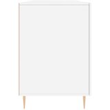 vidaXL Pisalna miza bela 140x50x75 cm inženirski les | Shoptok.si