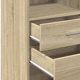  Visoka komoda boja hrasta 45 x 42,5 x 124 cm konstruirano drvo | Eponuda.com