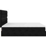 vidaXL Otomanski posteljni okvir z vzmetnicami črn 160x200 cm žamet | Shoptok.si