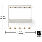 Umbra stenski regal bela, barve bukve | Shoptok.si
