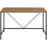 MID.YOU pisalna miza kovina, leseni material črna, barve hrasta | Shoptok.si