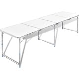 vidaXL Zložljiva aluminijasta miza za kamp. z nastavljivo višino 240 x 60 cm, (20816949) Cene