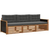  Set vanjskih sofa 3 pcs Prirodna i antracit Poliester | shoptok.hr