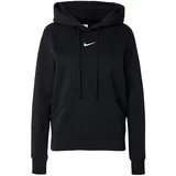 Nike Sportswear Majica 'Phoenix Fleece' črna / bela