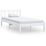 The Living Store Posteljni okvir bel iz trdne borovine 90x190 cm - Posteljni Okvir, (21527052) | Shoptok.si