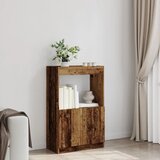  Visoka komoda boja staro drvo 63x33x100 cm konstruirano drvo | shoptok.hr