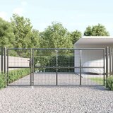  Mrežasta vrtna vrata antracit 350 x 175 cm od pocinčanog čelika u