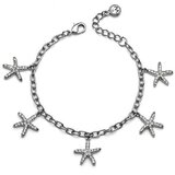  Ženska oliver weber starfish crystal narukvica sa swarovski belim kristalom ( 32033 ) Cene