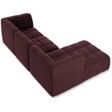 Makamii Bordo baršunasti kutna garnitura (s lijevim kutom/s ležaljkom) Aloha – | shoptok.hr