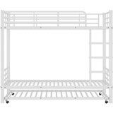 Lumor Dvoposteljna postelja iz kovanega železa 90x200 cm - z otroško posteljico 90x190 cm - bela, (22068483) u