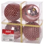 Festa Icy special, novogodišnja kugla, roze, 8cm, 4K | ePonuda.com