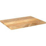 Stolna ploča 80x60x2,5 cm pravokutna od masivnog drva manga | shoptok.hr