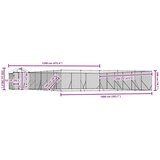  kavez za pse s krovom srebrni 12 x 12 x 2,5 m čelični | Eponuda.ba