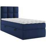 MID.YOU POSTELJA Z VZMETNICO 90 cm x 200 cm , les, tekstil, leseni material temno modra | Shoptok.si