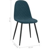  Jedilni stoli 6 kosov moder žamet, (20701061) | Shoptok.si