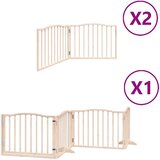  Vrata za pse s vratašcima 8 panela sklopiva 640 cm drvo topole | shoptok.hr