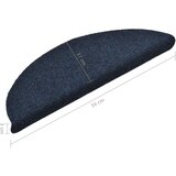  Samoljepljivi otirači za stepenice 15 kom modri 56 x 17 x 3 cm | shoptok.hr
