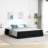 vidaXL krevetna konstrukcija Tamno zelena i bijela 180 x 200 cm Baršun | shoptok.hr