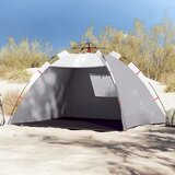  The Living Store Šotor za plažo za 2 osebi siv za hitro postavitev vodoodporen - Šotor Za Plažo, (21486813) Cene