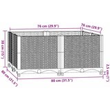  Povišena gredica 80 x 80 x 38 cm od polipropilena | shoptok.hr