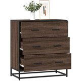 vidaXL Komoda boja hrasta 68x35x76 cm konstruirano drvo i metal | shoptok.hr
