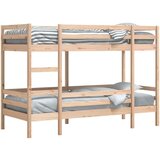 vidaXL Krevet na kat 80 x 200 cm od masivne borovine | shoptok.hr