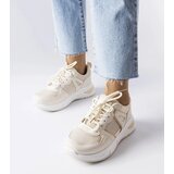 Gemre Beige sneakers made of combined materials Caya | shoptok.hr