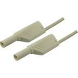SKS Hirschmann 4 mm safety test lead\, 2x stackable plugs\, 2\,5 mm²\, 200 cm, (20423163) Cene