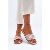 Boto Shiny Women's Slippers With Decoration Pink Taleci | shoptok.hr