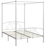  Okvir za krevet s nadstrešnicom bijeli metalni 140 x 200 cm | shoptok.hr