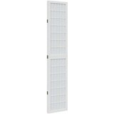 vidaXL Paravan 3-delni bel trden les pavlovnije | Shoptok.si