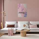  Plakat - Confucius on Beauty - a bust in pink with flowers and a quote 29.7x42 Bez okvira | shoptok.hr