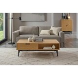 Livetastic KLUBSKA MIZA, črna, barve hrasta | Shoptok.si