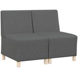  Modularna sofa bez naslona 2 pcs Tamno siva 55 x 74 x 82 cm | shoptok.hr
