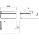  Redo 90584 - LED spoljašnje zidno svetlo FLIP LED/20W/230V 3000K IP54 antracit | Eponuda.com
